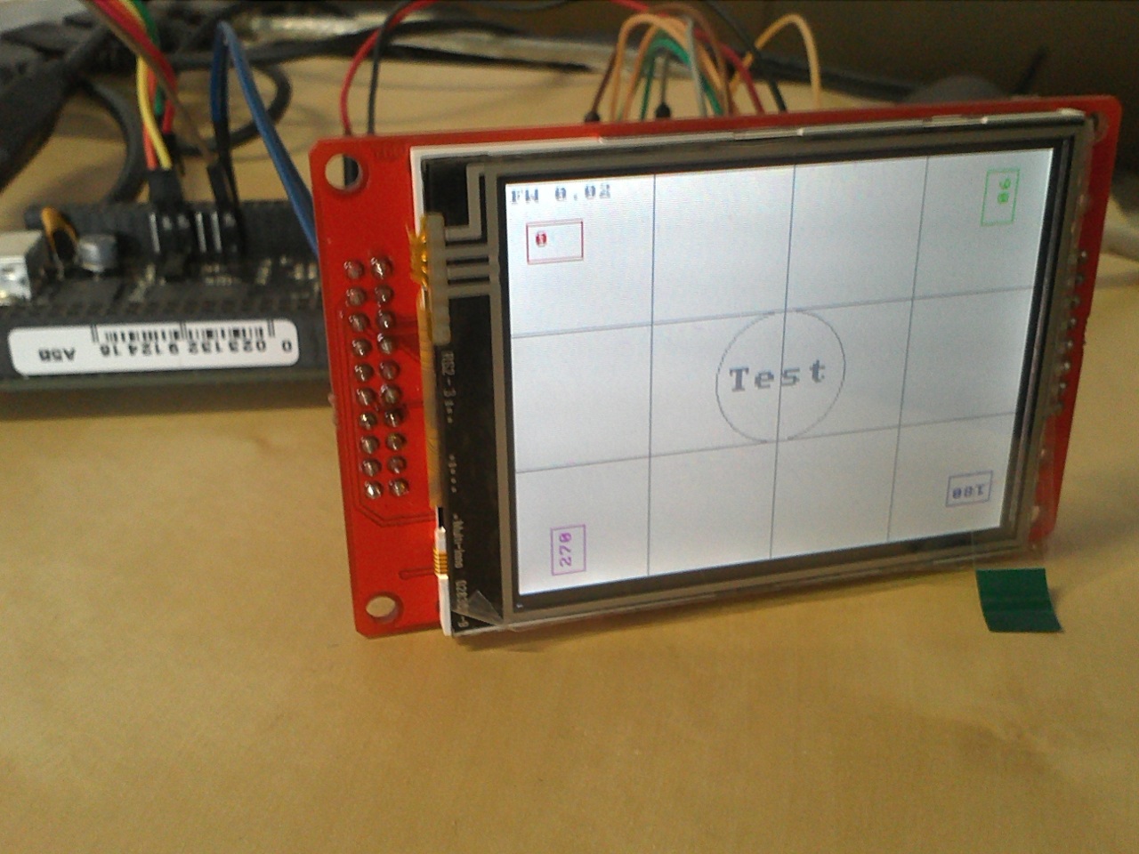 Test application for Watterott LCD adapter 2