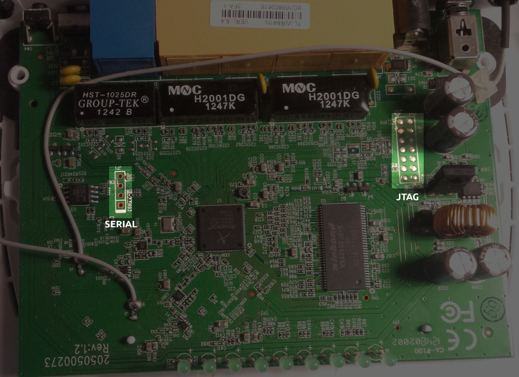 TP-Link WR841N. Connectors Location